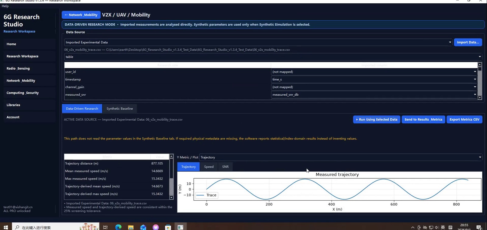 6G Research Studio wireless research results visualization