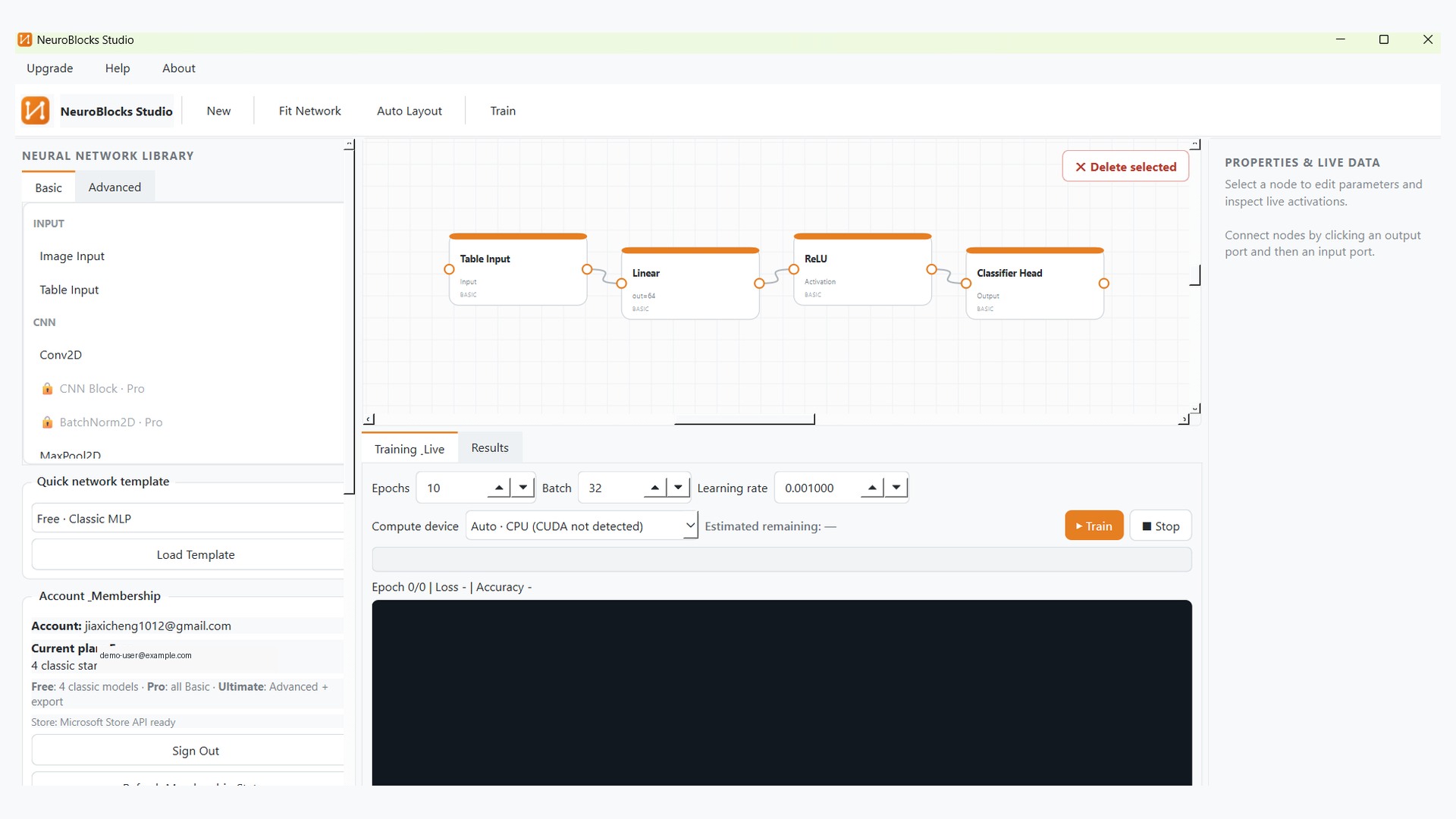 NeuroBlocks Studio screenshot 1