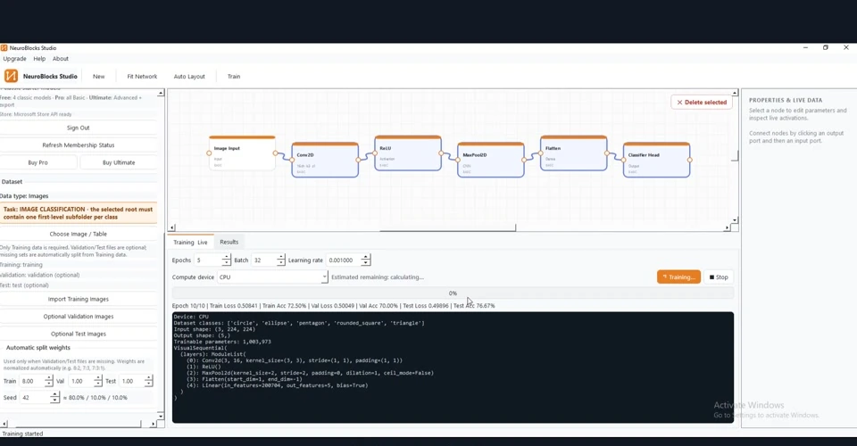 Training with Live Logs
